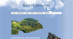 Desktop Screenshot of gestuet-inselhof.de